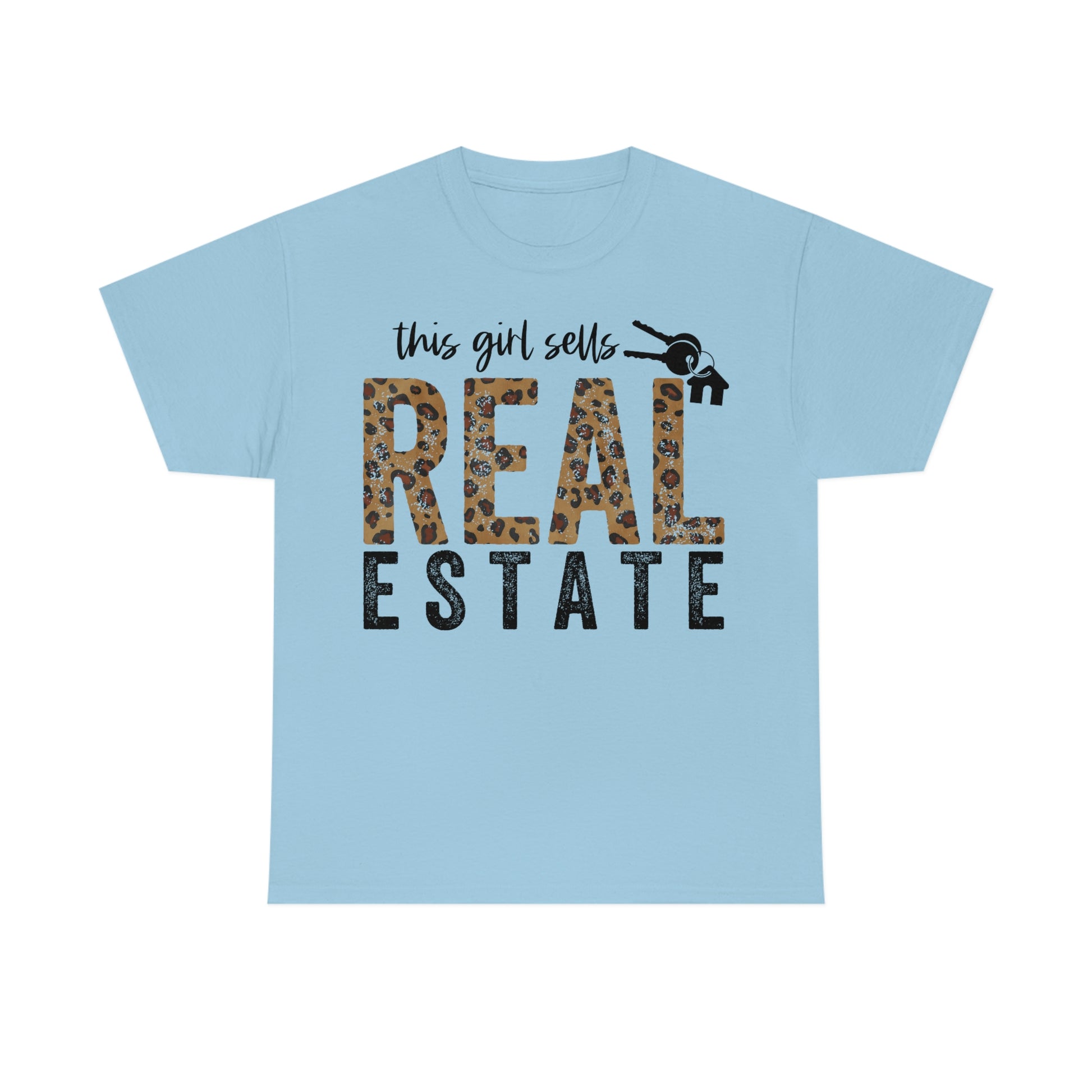 Women's Tee This Girl Sells Real Estate Heavy Cotton Tee