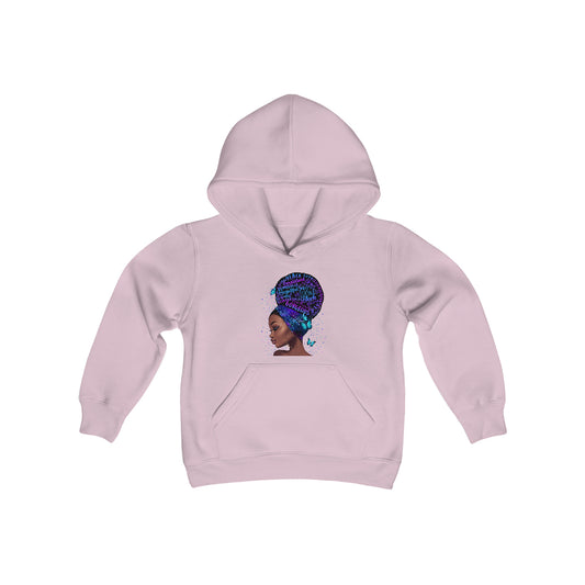 Youth Black is Beautiful Heavy Blend Hooded Sweatshirt