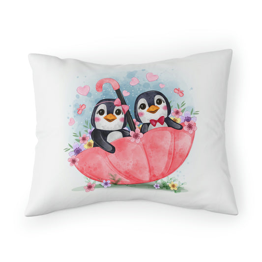 Pillow Sham Kids Happy Penguins Pillow Sham