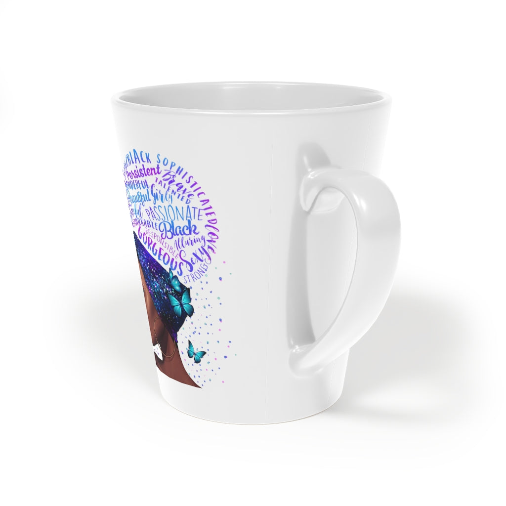 Coffee Mug Black is Beautiful Latte Mug, 12oz