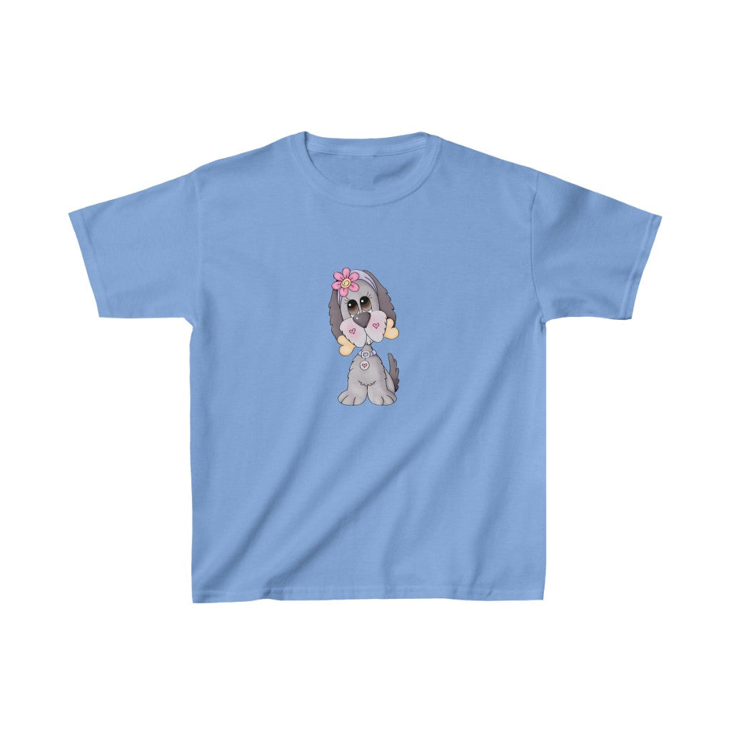 Toddler Tee Cute Puppy With Bone Kids Heavy Cotton™ Tee