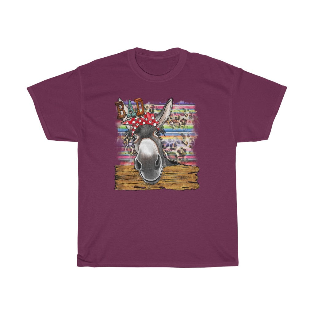 Women's Tee Donkey Shirt With Red Bow Tee
