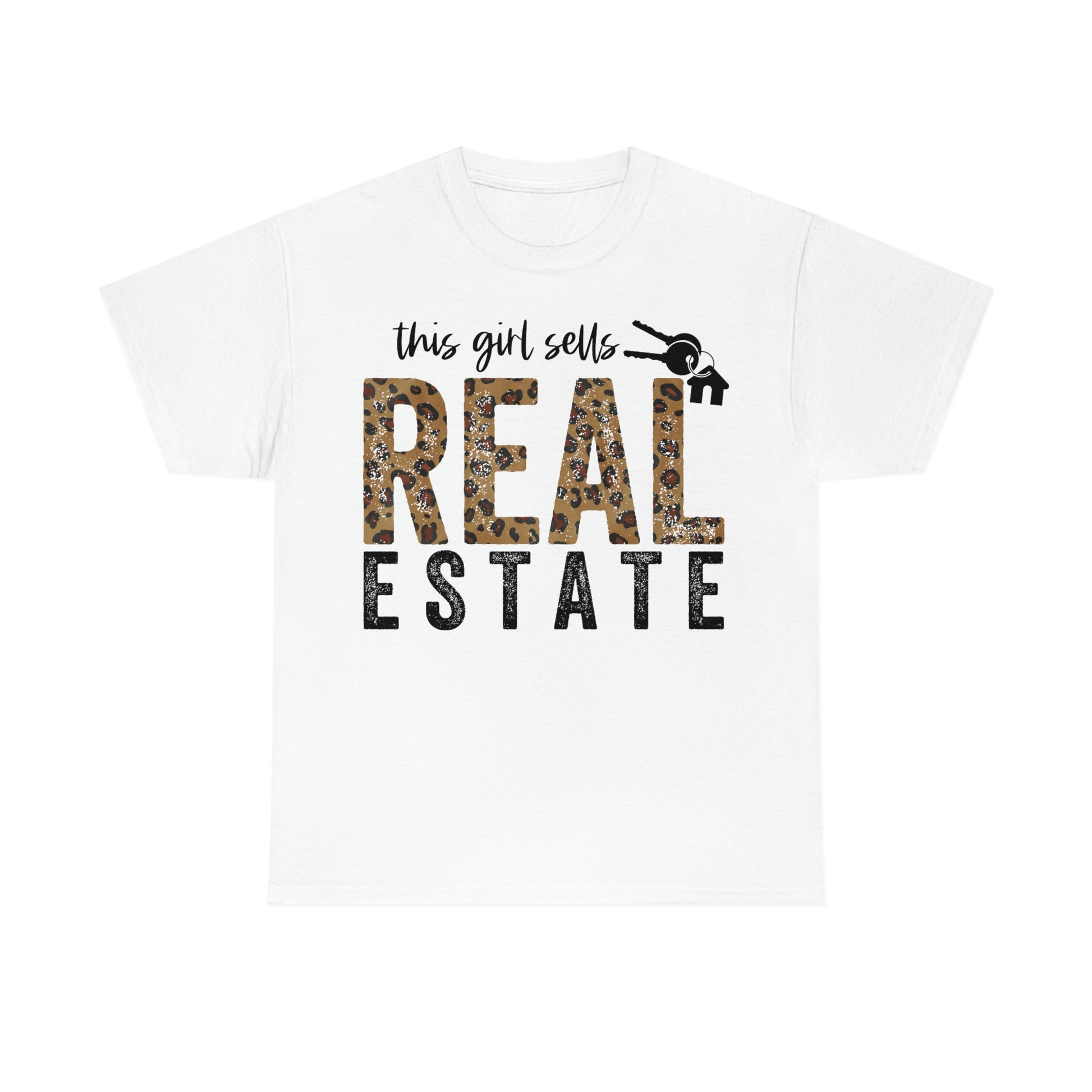 Women's Tee This Girl Sells Real Estate Heavy Cotton Tee