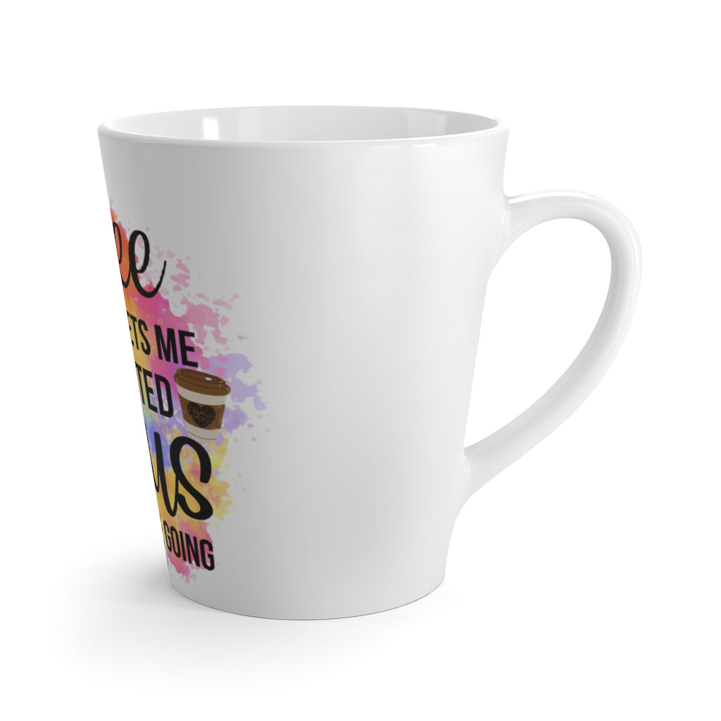 Coffee Mug Coffee Gets Me Started Jesus Keeps Me Going Coffee Mug