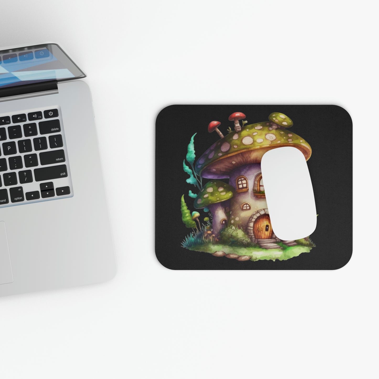 Mouse Pad Mushroom Mansion Mouse Pad (Rectangle)