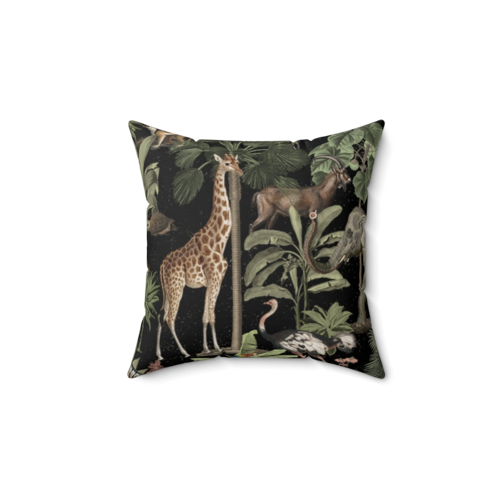 Decorative Pillow African Safari Spun Polyester Square Pillow