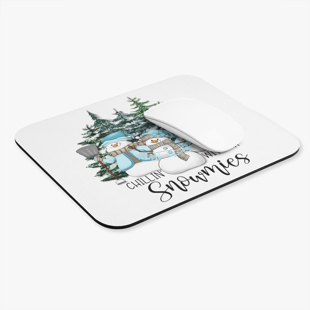 Mouse Pad Christmas Snowmen Gift