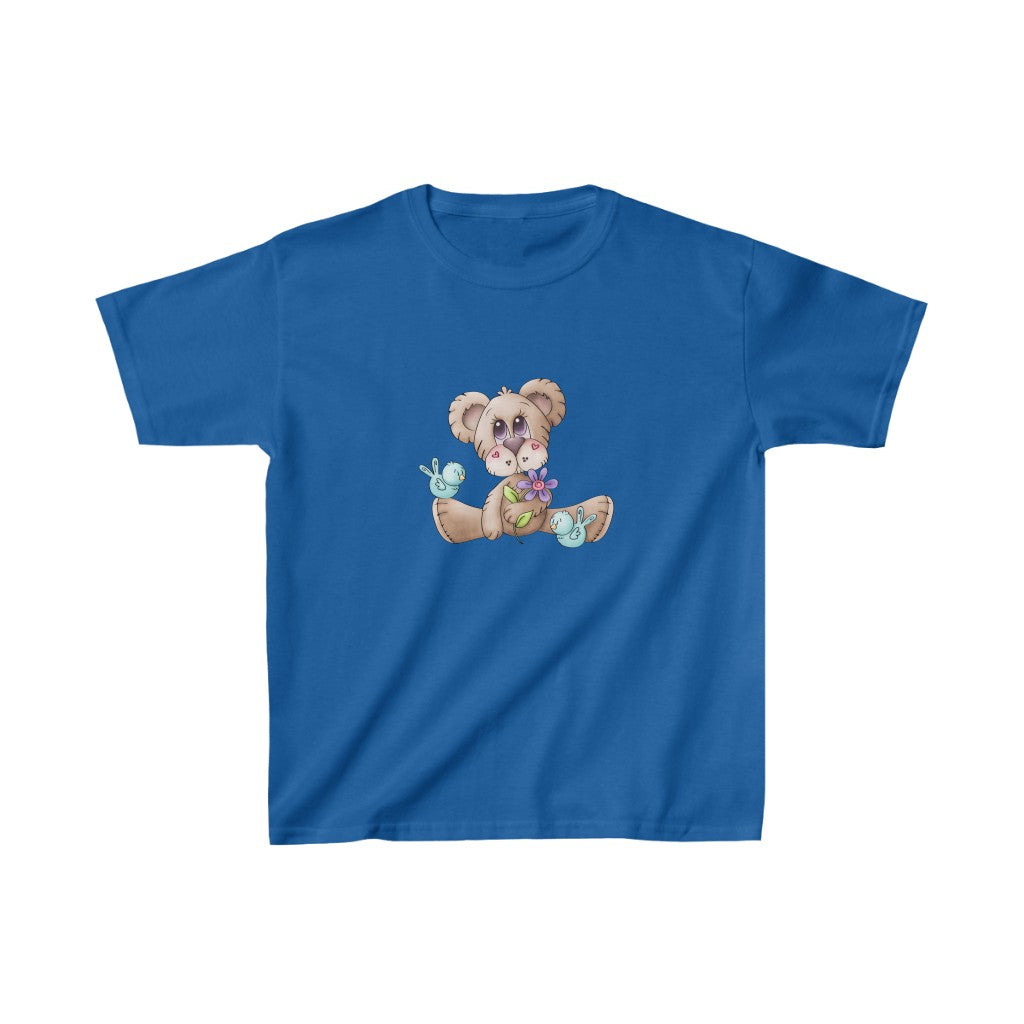 Toddler dark blue Tee with brown bear 