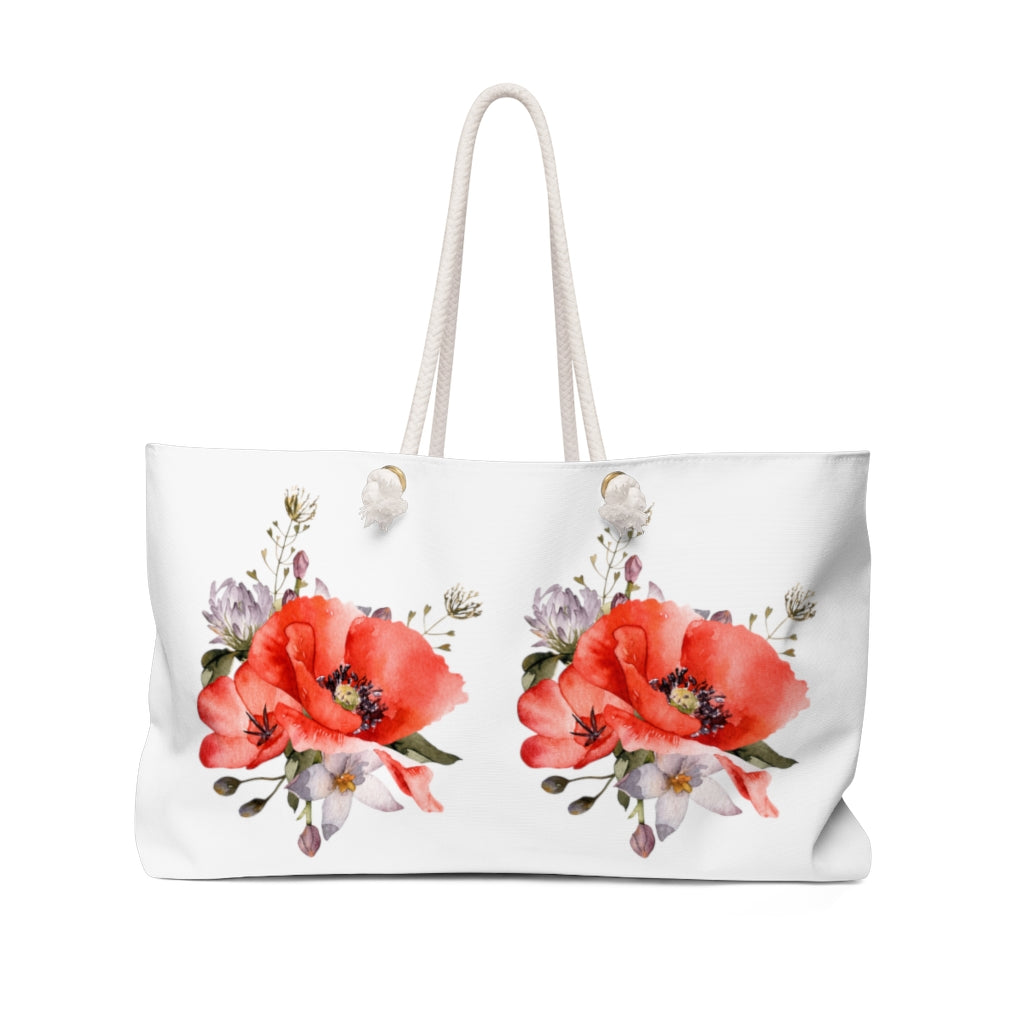 Overnight Bag Gorgeous Peony Flowers Shopping  Artist's  or Beach Bag