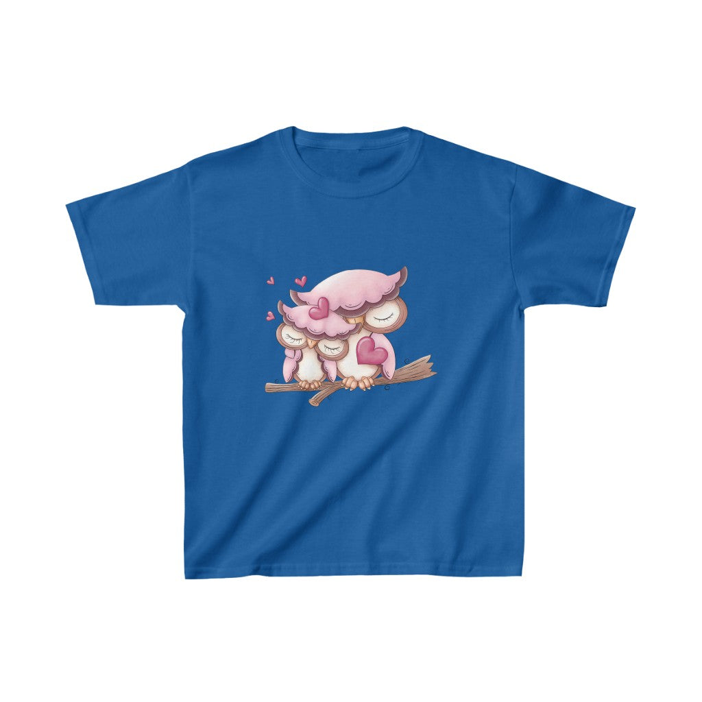 Toddler Tee Cute Pink Owls Heavy Cotton Tee