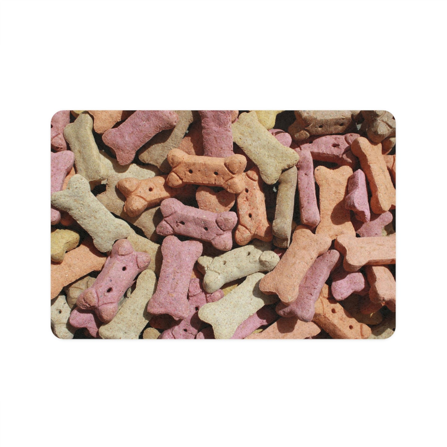 Floor Mat Pet Dog Bones Food Mat (12x18)