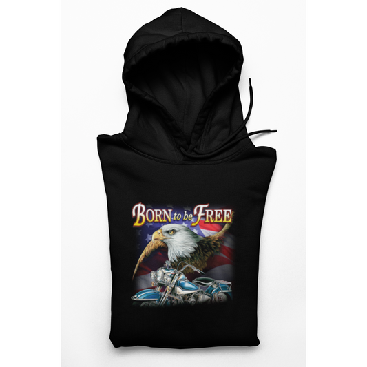 Men's Hoodie Born to be Free Patriotic Hoodie