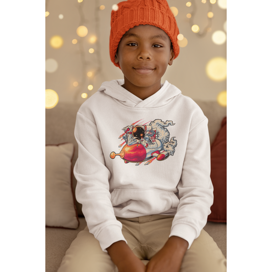 Youth Rocket Man Heavy Blend Hooded Sweatshirt
