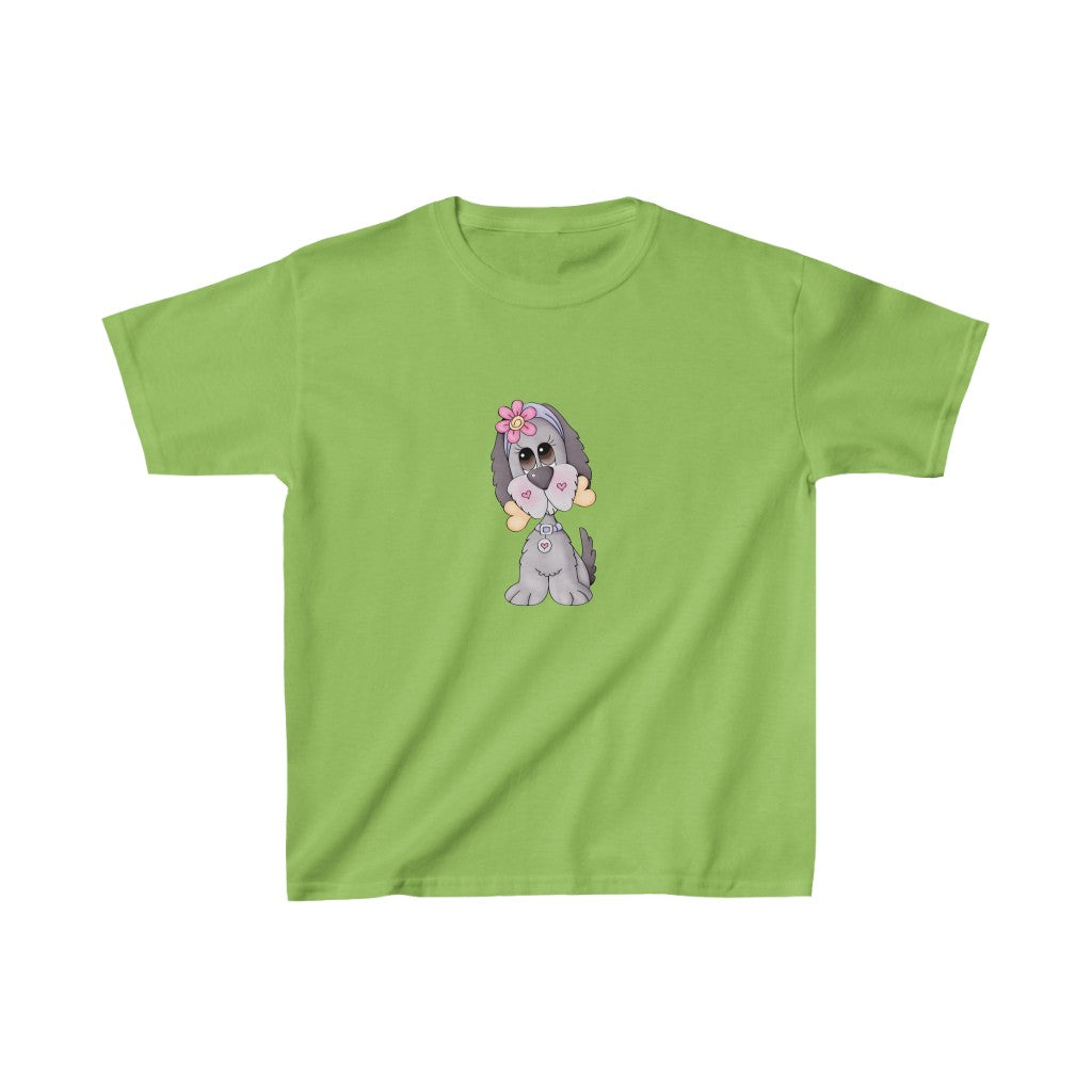 Toddler Tee Cute Puppy With Bone Kids Heavy Cotton™ Tee