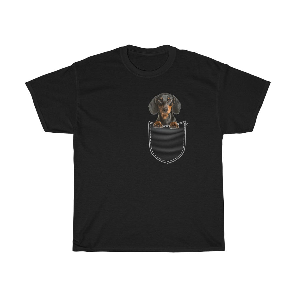 Women's Tee Personalized With Your Image Pup In My Pocket Tee