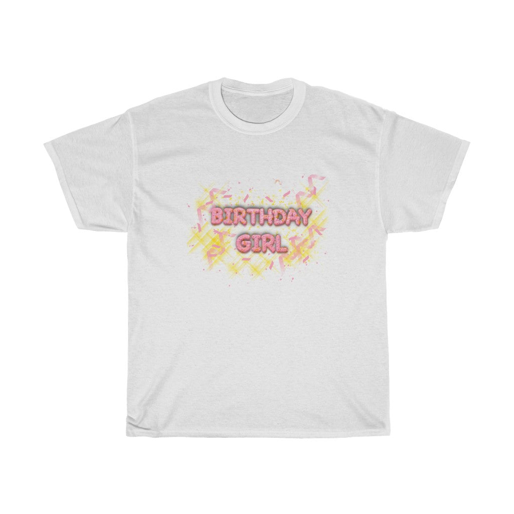 Birthday Girl On white Tee