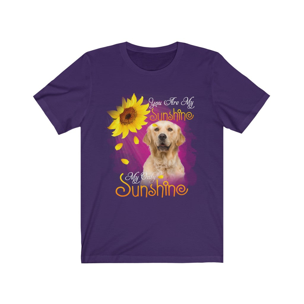 Women's Tee Cute You Are My Sunshine Golden Retriever Tee