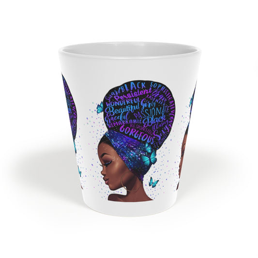 Beautiful Black Woman on a White Coffee Mug