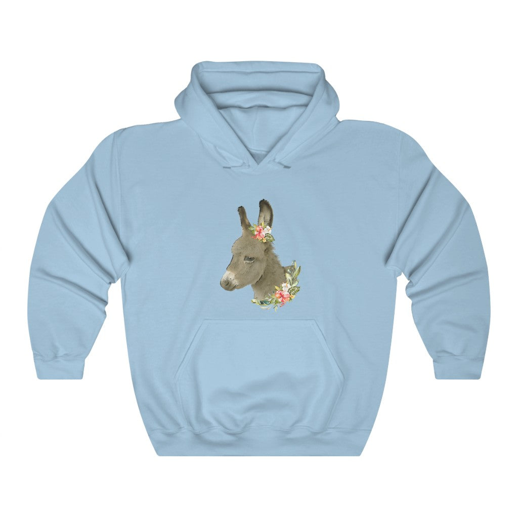 Baby Donkey on Blue Hoodie