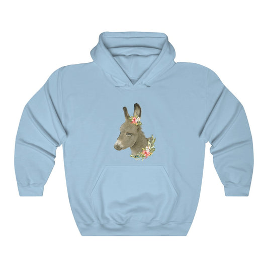 Baby Donkey on Blue Hoodie