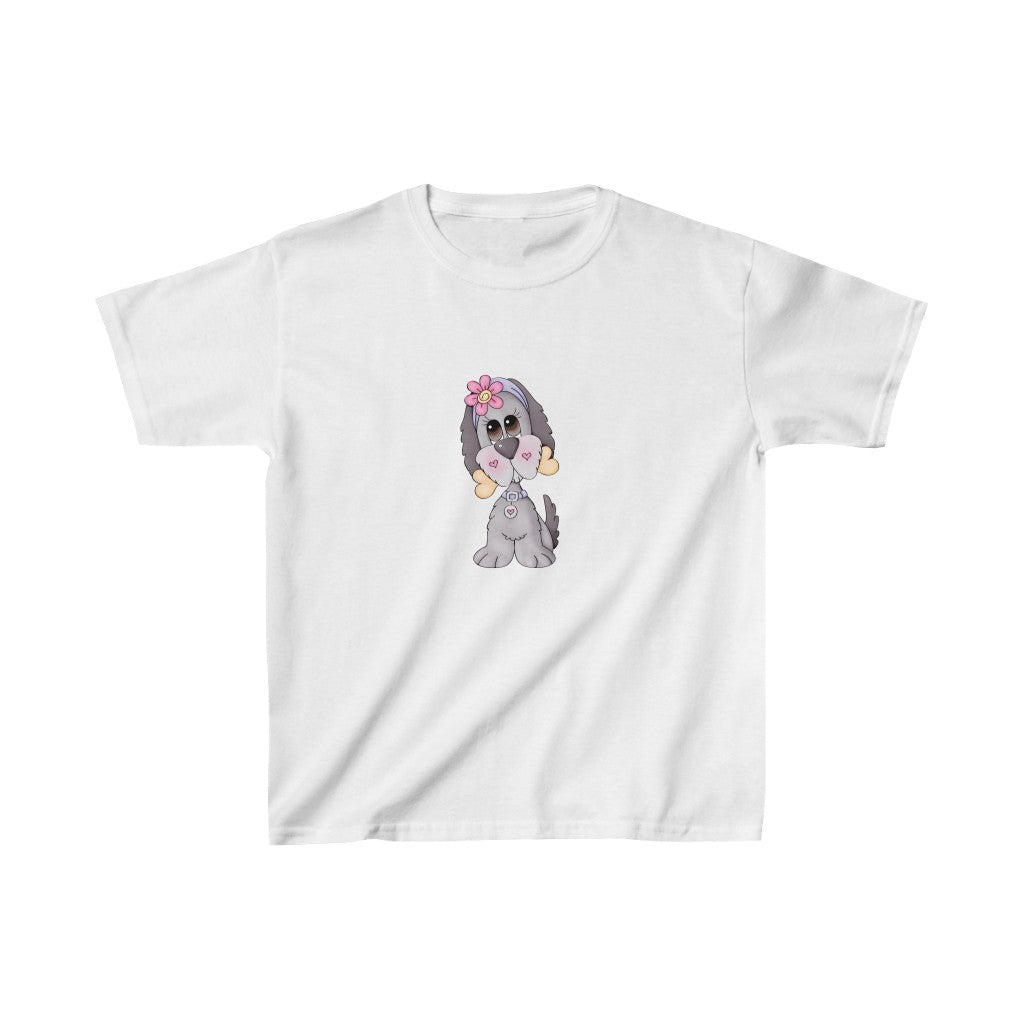 Toddler Tee Cute Puppy With Bone Kids Heavy Cotton™ Tee