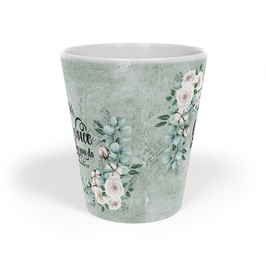 Coffee Mug Listen For God's Voice Latte Mug, 12oz
