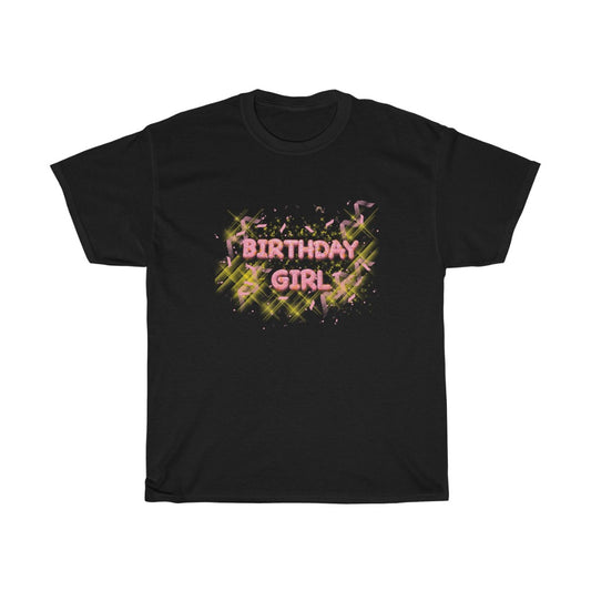 Birthday Girl On Black Tee