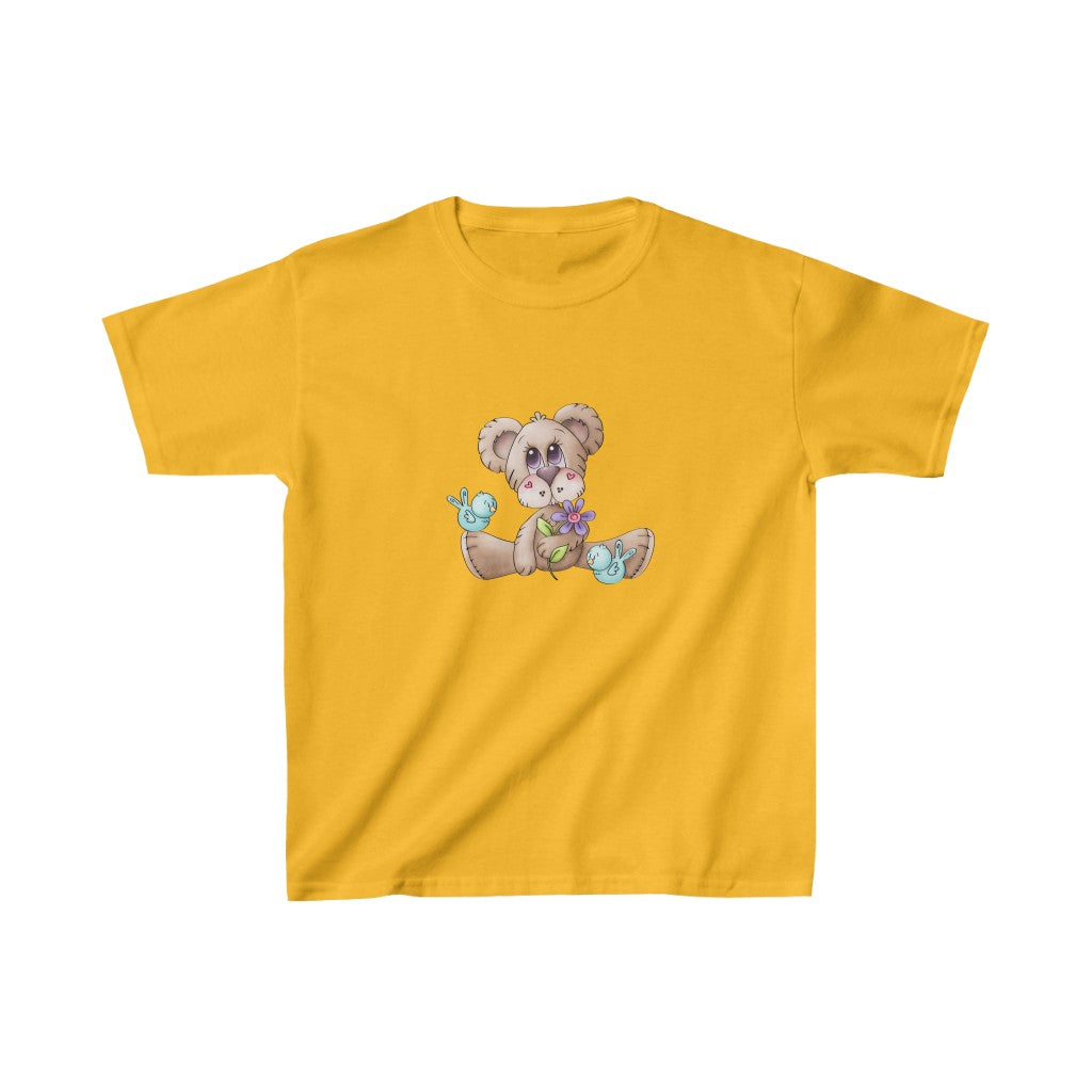 Toddler Yellow tee with brown bear