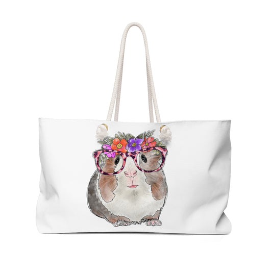 Overnight Bag Weekend Tote Cute Guinea Pig Shopping or Beach Bag Bag
