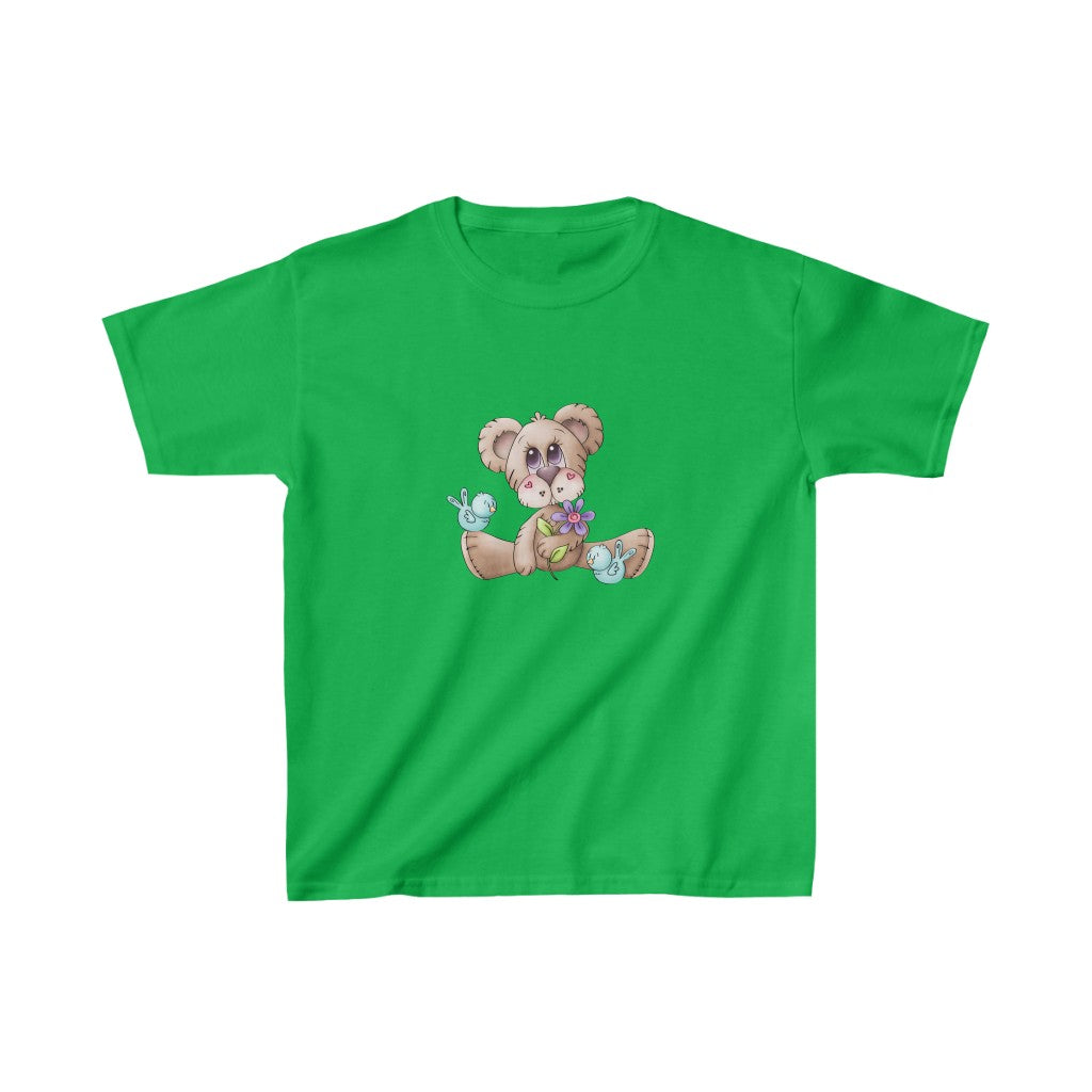Toddler Green tee with brown bear