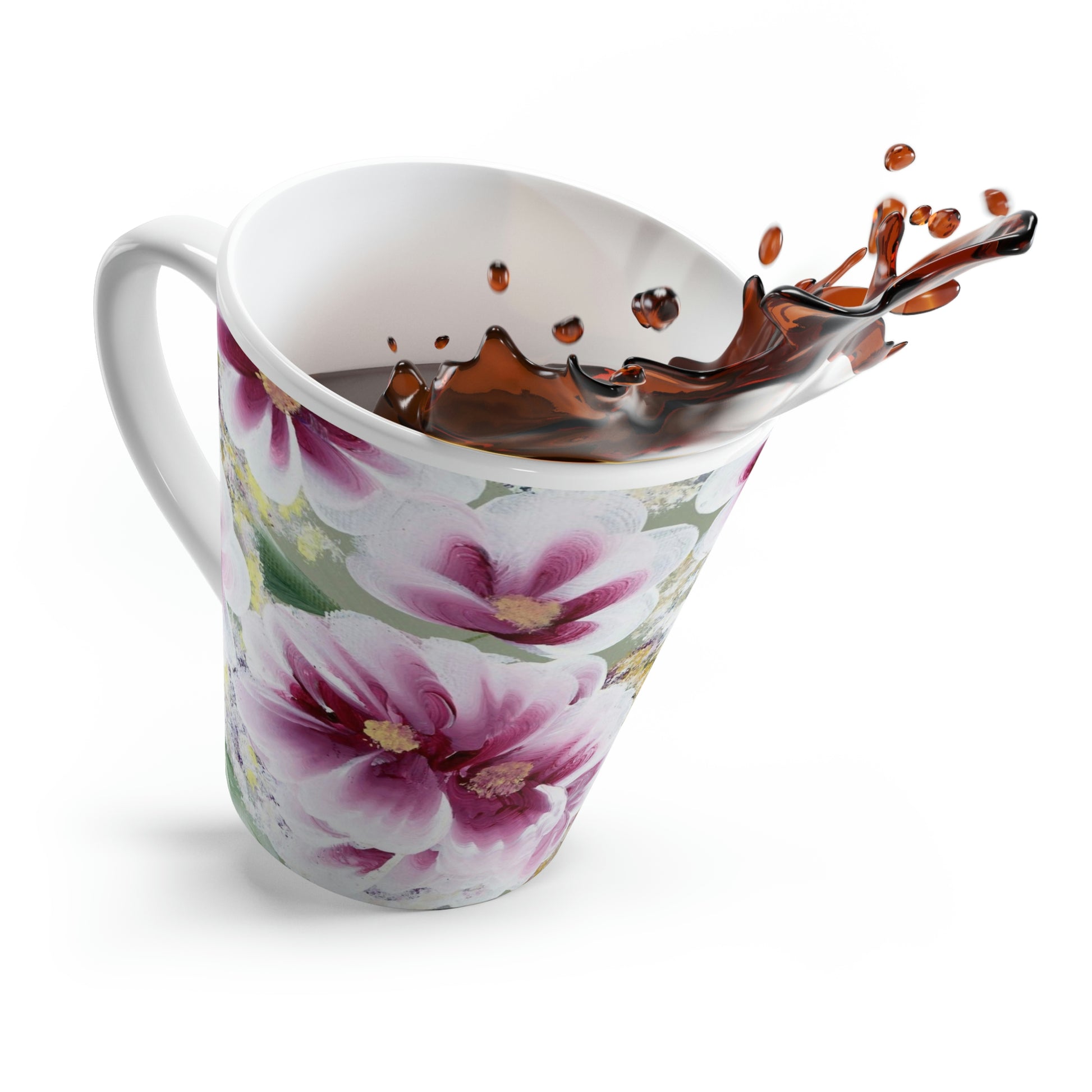 Floral Coffee Mug Spring Flowers Latte & Coffee Mug