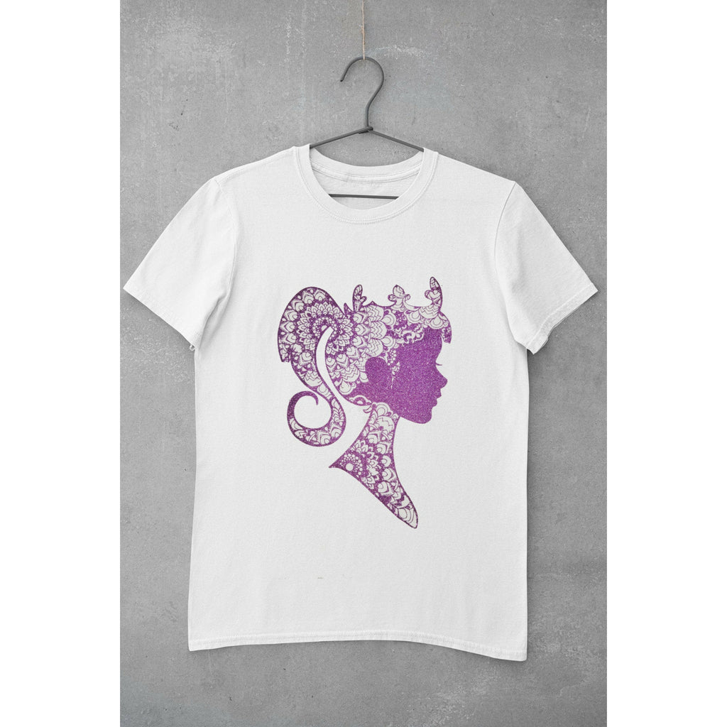 Women's Tee Purple Lady Silhouette Tee