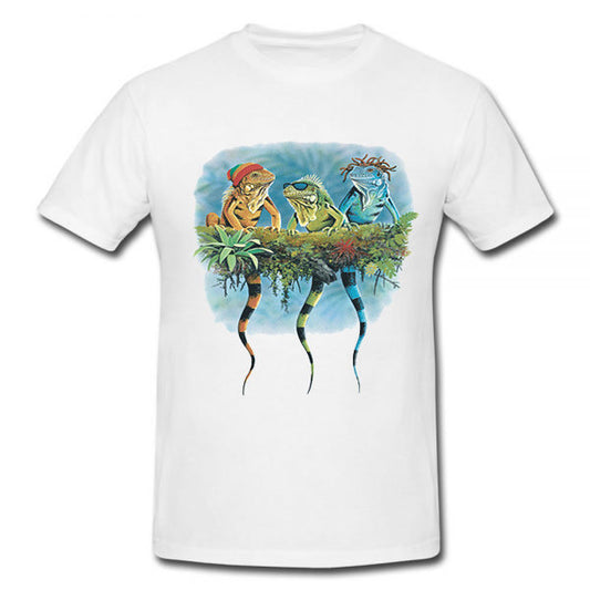 Men's Solar Activated Tee Iguana Shirt