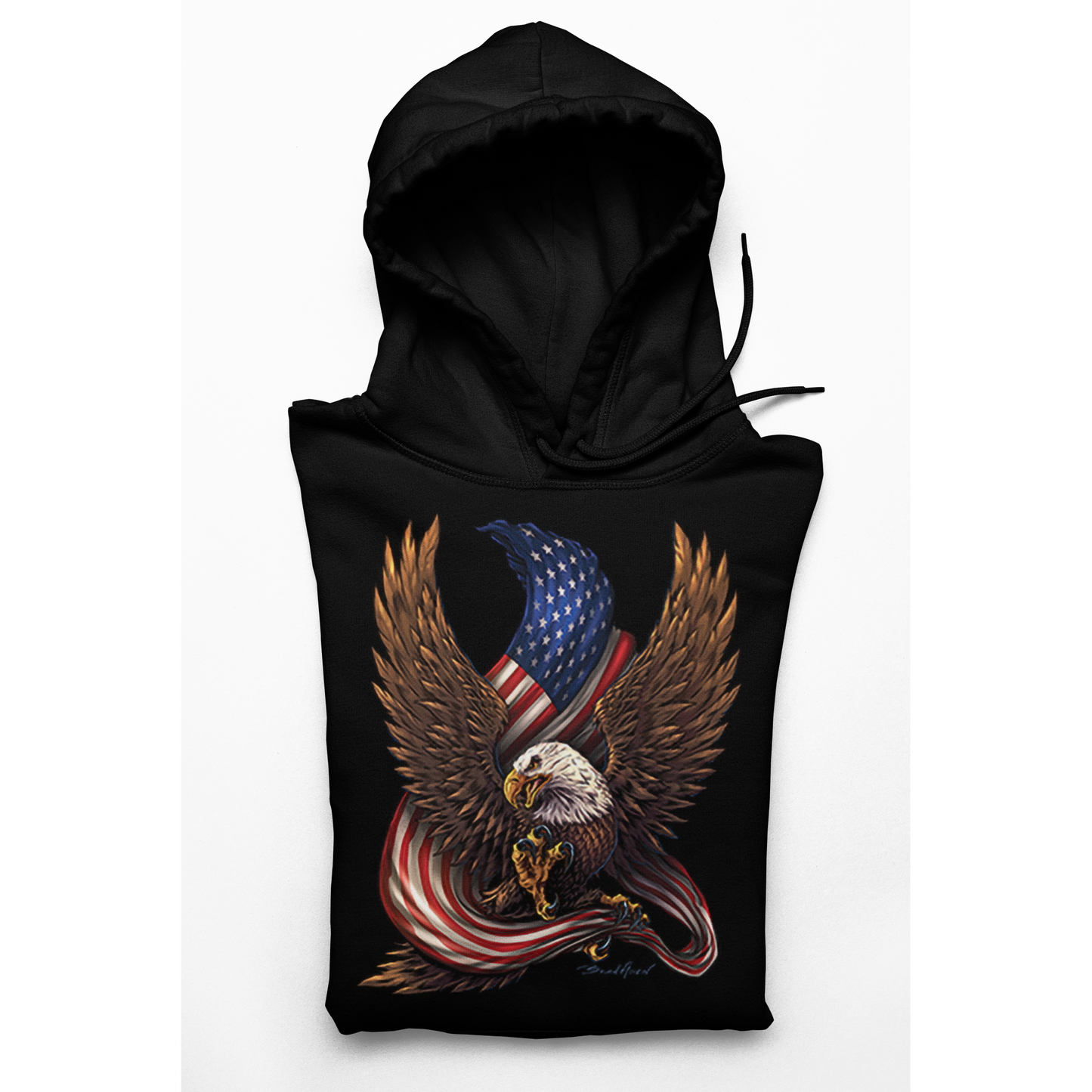 Men's Hoodie Peace Power & Patriotism American Eagle Hoodie