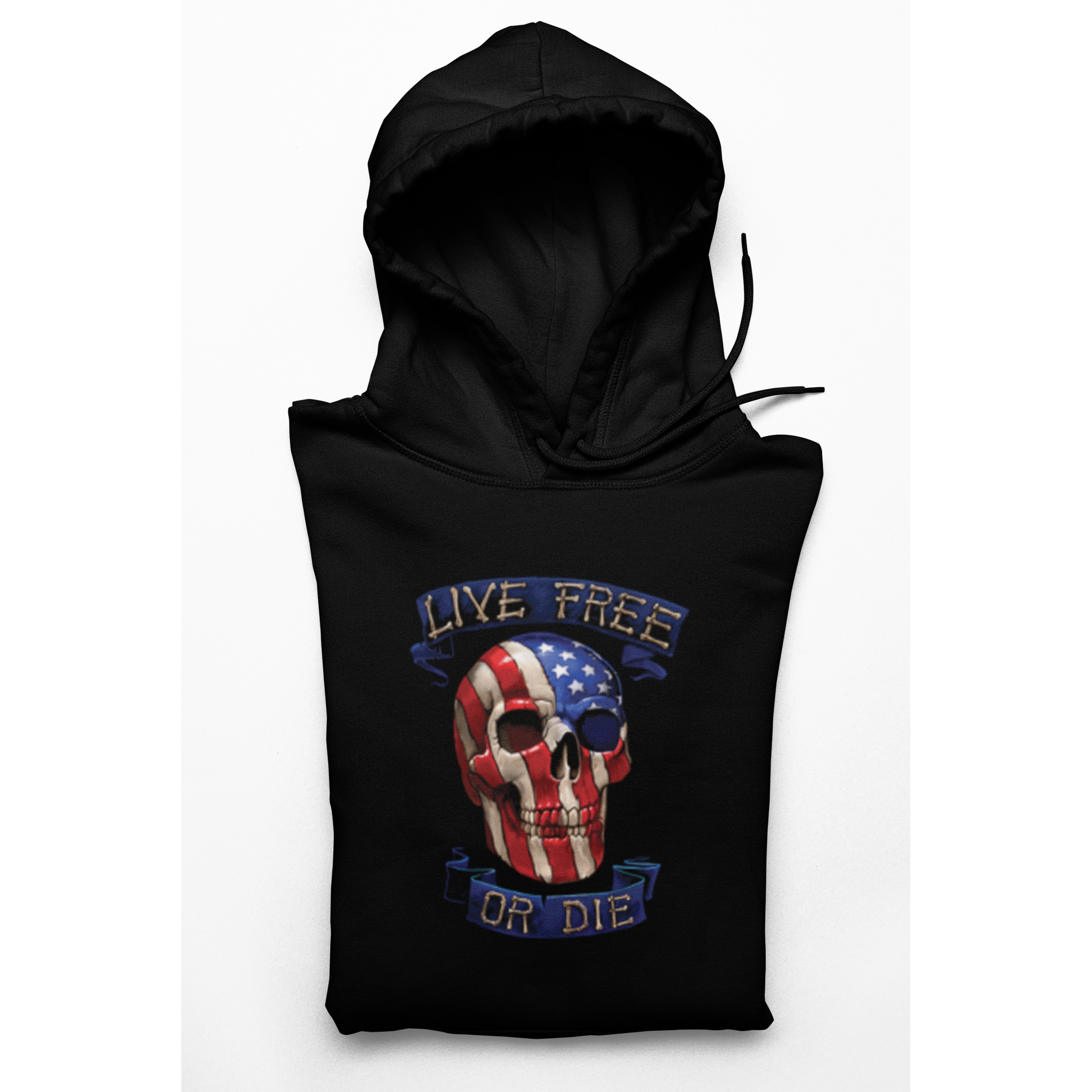 Men's Hoodie Live Free Or Die Patriotic Hoodie