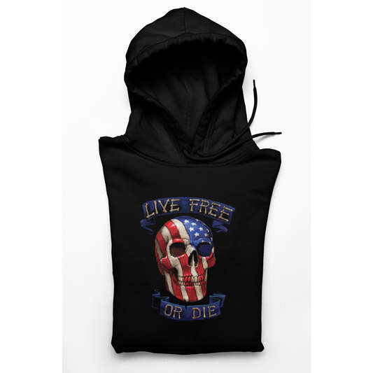 Men's Hoodie Live Free Or Die Patriotic Hoodie